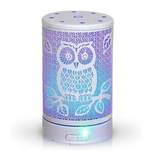 Owl Design Essential Oil Diffuser with 7 Color LED Light